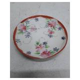 Vintage Hand-Painted Floral Japanese Plate