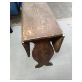Solid Wood Drop Leaf Table with Turned Legs