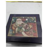 Susan Winget Folk Old Glory Folk Art Santa Christmas ornament