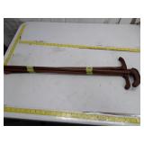 Handmade Wooden Walking Canes - Set of 4