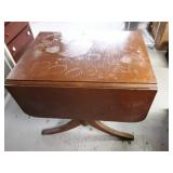 Duncan Phyfe Style Drop Leaf Dining Table, rough but could be refinished
