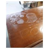 Duncan Phyfe Style Drop Leaf Dining Table, rough but could be refinished