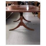 Duncan Phyfe Style Drop Leaf Dining Table, rough but could be refinished