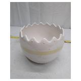 Target White Ceramic Decorative Bowl with Scalloped Edge