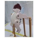 Arnautoff & Jones Wooden Angel Acrobat Display 1991 - 3 pack