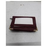 Leather Business Card Holder with ID Window