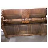 Antique Bed Frame with Coner Posts