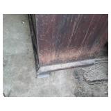 Antique Three-Door Mahogany Display Cabinet