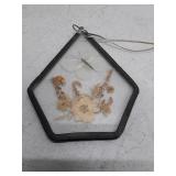 Hexagonal Pressed Flower Wall Hanging