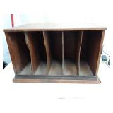 Vintage Wooden Desktop File Organizer