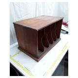 Vintage Wooden Desktop File Organizer