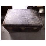 Vintage Industrial Steamer Trunk
