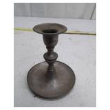 Vintage Pewter Candlestick with Maker