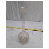 Vintage Clear Glass Laboratory Flask