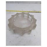 Vintage Frosted Glass Ashtray