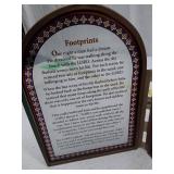 Footprints in the Sand Decorative Religious Plaque