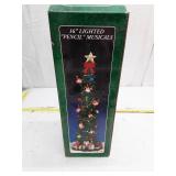 16\" Lighted Musical Christmas Tree with Gnomes