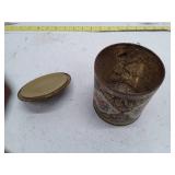 Vintage Daher Floral Tin Container - Made in England