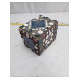 Vintage 1959 Punch Rothschilds Cigar Box with Mosaic Design