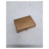 Vintage Gold-Tone Powder Compact with Mirror