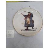 1982 Norman Rockwell Gorham Christmas Plate - Jolly Coachman