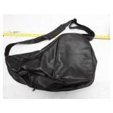 Black Leather Tennis Racquet Bag
