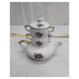 Vintage Japanese Floral Tea Set