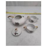 Vintage Japanese Floral Tea Set