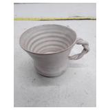 Handmade Studio Pottery Cup with Twisted Handle