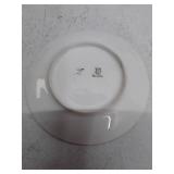 Vintage Bavaria Porcelain Plate with Purple Floral Design