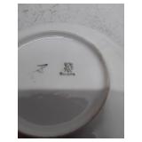 Vintage Bavaria Porcelain Plate with Purple Floral Design