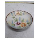 Vintage Japanese Hand-Painted Floral Plate