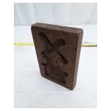 Vintage Wooden Windmill Carved Block
