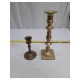 Vintage Brass Candlesticks Set of 2