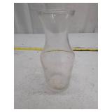 Vintage Clear Glass Carafe or Vase