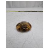 Vintage Glass Photo Paperweight