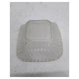 Vintage Clear Glass Diamond Pattern Small Bowls