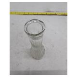 Vintage Clear Glass Ribbed Bud Vase