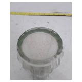 Vintage Clear Glass Ribbed Bud Vase