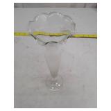 Vintage Clear Glass Champagne Flute