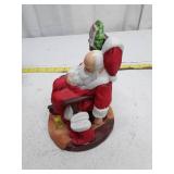 Vintage Santa Claus Figurine and Collector Plate Set
