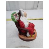 Vintage Santa Claus Figurine and Collector Plate Set