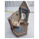 Vintage Christmas Eve Musical House Display