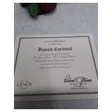 Lenox Female Cardinal Garden Bird Sculpture