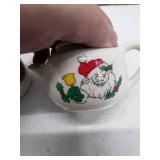 Vintage Enesco Christmas Tea Light Holder