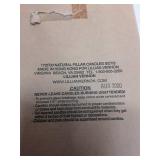 Lillian Vernon Natural Pillar Candles Set of 3