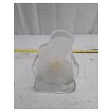 Frosted Glass Bunny Tea Light Holder
