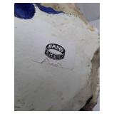 Vintage Blue Robe Santa with Toy Basket Figurine