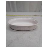 White Ceramic Oval Serving Dishes - Set of 2