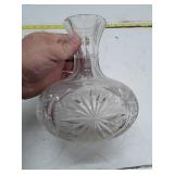Vintage Cut Crystal Decanter with Starburst Pattern